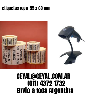 etiquetas ropa  55 x 60 mm