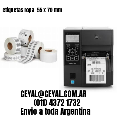 etiquetas ropa  55 x 70 mm