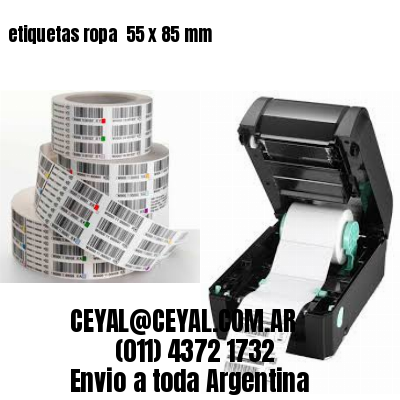 etiquetas ropa  55 x 85 mm