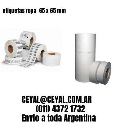etiquetas ropa  65 x 65 mm