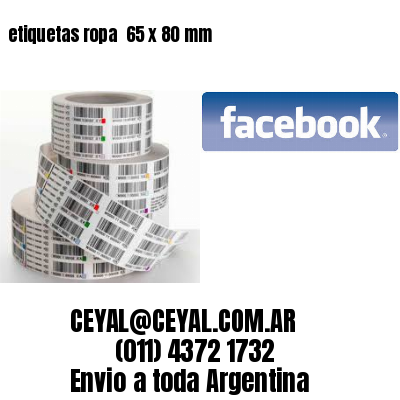 etiquetas ropa  65 x 80 mm