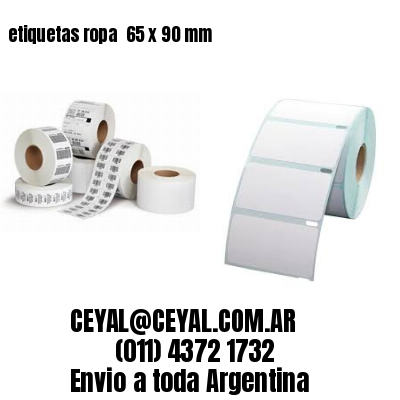 etiquetas ropa  65 x 90 mm