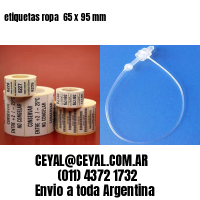etiquetas ropa  65 x 95 mm