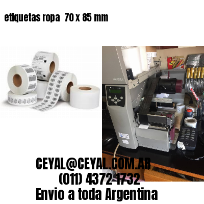 etiquetas ropa  70 x 85 mm