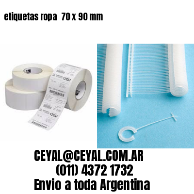 etiquetas ropa  70 x 90 mm