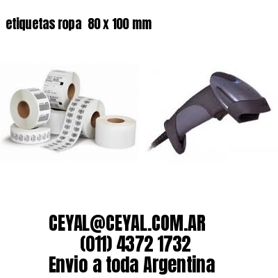 etiquetas ropa  80 x 100 mm