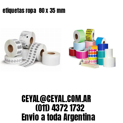etiquetas ropa  80 x 35 mm