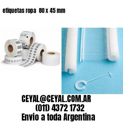 etiquetas ropa  80 x 45 mm