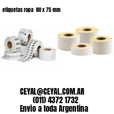 etiquetas ropa  80 x 75 mm