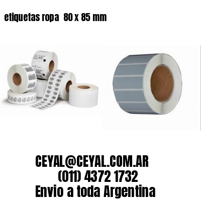 etiquetas ropa  80 x 85 mm