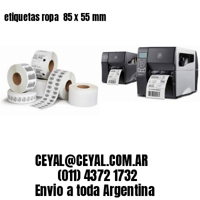 etiquetas ropa  85 x 55 mm