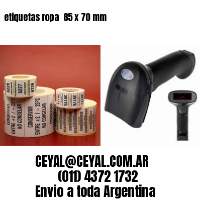 etiquetas ropa  85 x 70 mm