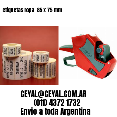etiquetas ropa  85 x 75 mm