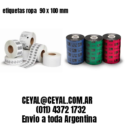 etiquetas ropa  90 x 100 mm