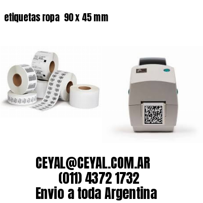 etiquetas ropa  90 x 45 mm