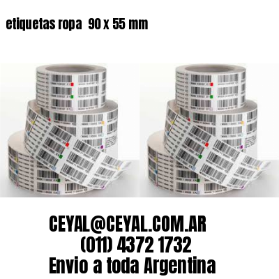 etiquetas ropa  90 x 55 mm