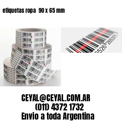 etiquetas ropa  90 x 65 mm