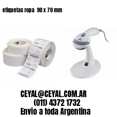 etiquetas ropa  90 x 70 mm
