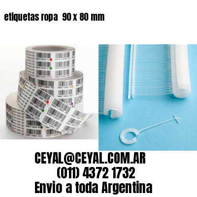 etiquetas ropa  90 x 80 mm