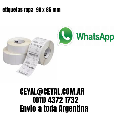 etiquetas ropa  90 x 85 mm