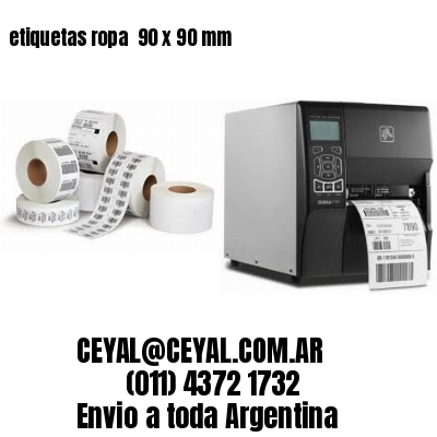 etiquetas ropa  90 x 90 mm