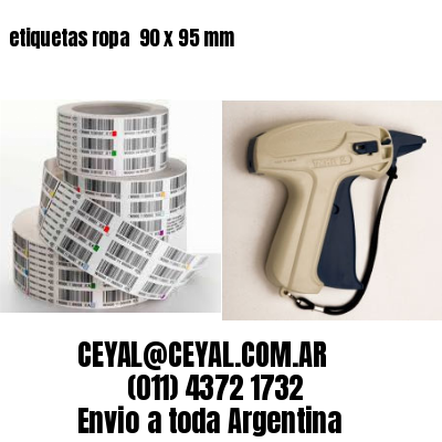 etiquetas ropa  90 x 95 mm