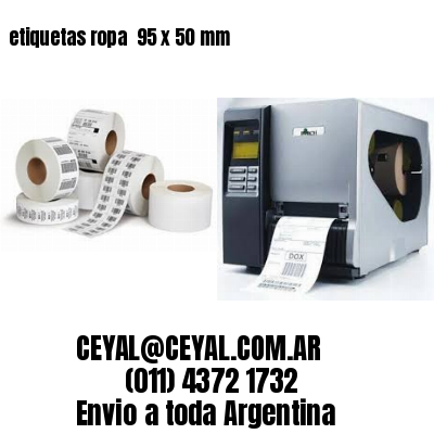 etiquetas ropa  95 x 50 mm