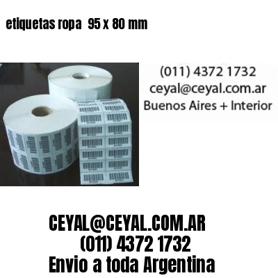 etiquetas ropa  95 x 80 mm