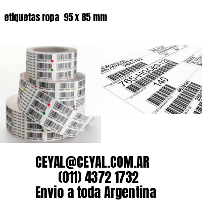 etiquetas ropa  95 x 85 mm