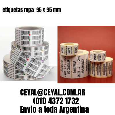 etiquetas ropa  95 x 95 mm