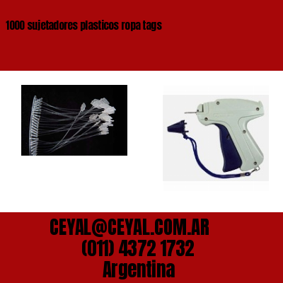 1000 sujetadores plasticos ropa tags