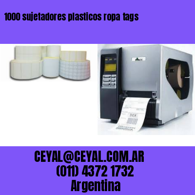 1000 sujetadores plasticos ropa tags