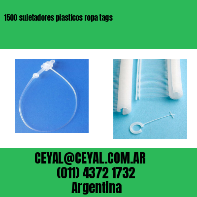 1500 sujetadores plasticos ropa tags