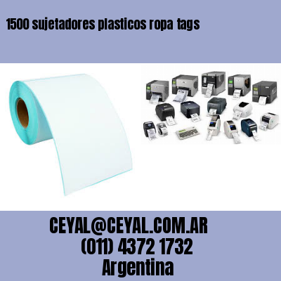 1500 sujetadores plasticos ropa tags