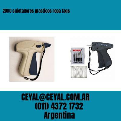 2000 sujetadores plasticos ropa tags