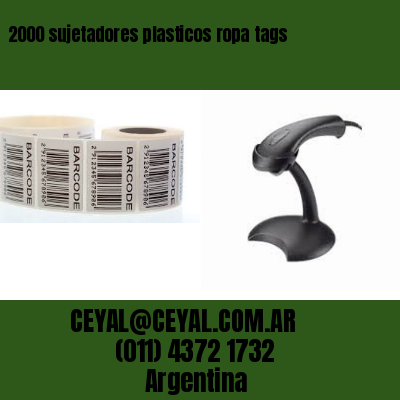 2000 sujetadores plasticos ropa tags