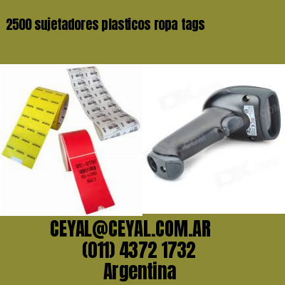 2500 sujetadores plasticos ropa tags