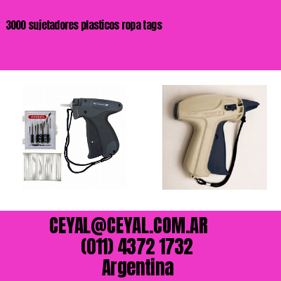 3000 sujetadores plasticos ropa tags