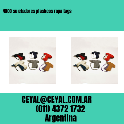 4000 sujetadores plasticos ropa tags