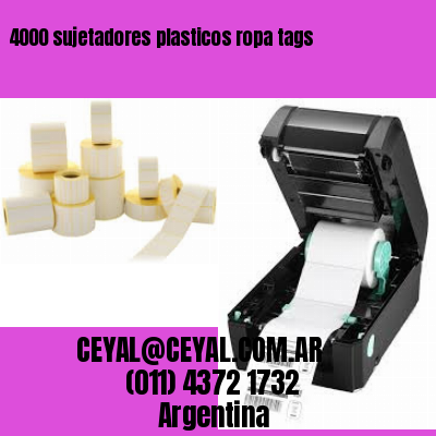 4000 sujetadores plasticos ropa tags