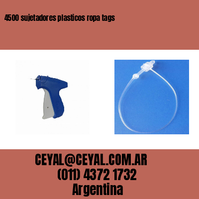 4500 sujetadores plasticos ropa tags