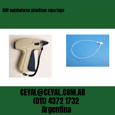 500 sujetadores plasticos ropa tags