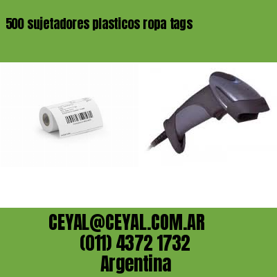 500 sujetadores plasticos ropa tags