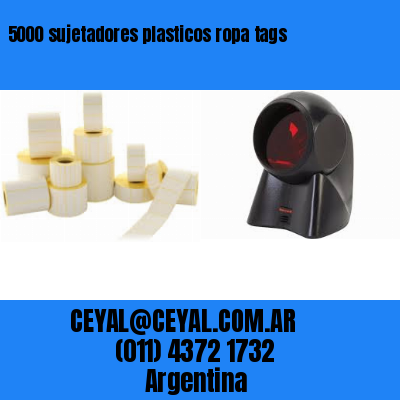 5000 sujetadores plasticos ropa tags