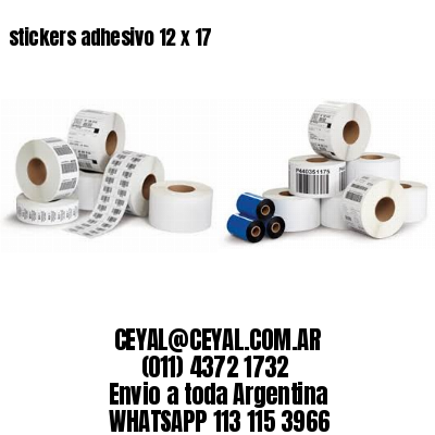 stickers adhesivo 12 x 17