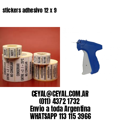 stickers adhesivo 12 x 9