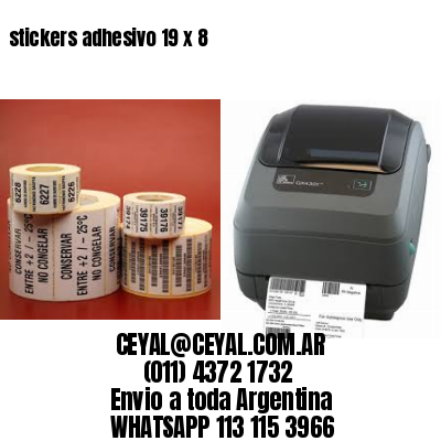 stickers adhesivo 19 x 8