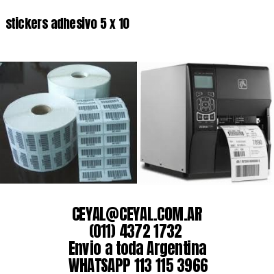 stickers adhesivo 5 x 10