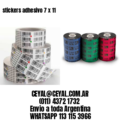 stickers adhesivo 7 x 11