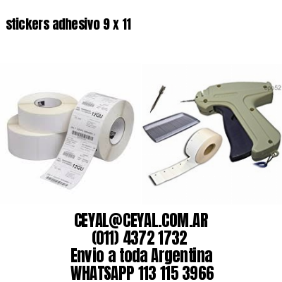 stickers adhesivo 9 x 11
